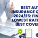 Best Auto Insurance Quotes 2024/25: Find the Lowest Rates and Best ...